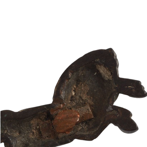 Accessoires de sabre japonais de la période Edo, en cuivre antique poli, motif cheval au galop, sans marque - Product Image 6