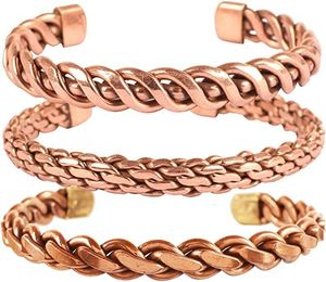 Uniquely Structured Copper Magnetic <b>Bracelets</b> Fashionable Weaving Mesh Design Hot Arrival Jewelry for Everyone - Product Image 5