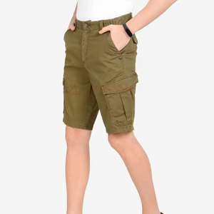 OEM Service Low MOQ Mens 100% Cotton Cargo Shorts Stylish Casual with Multiple Pockets Breathable Eco-Friendly Wholesale - Product Image 3
