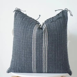 Funda de cojín de algodón a rayas, cuadrada, reversible, con cierre tipo sobre, estilo nórdico, decoración para el hogar, funda de almohada - Product Image 4