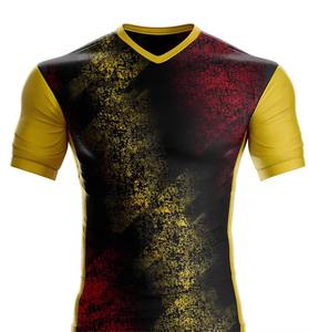 Uniforme de football unisexe de qualité supérieure, tissu respirant, séchage rapide, design d'équipe personnalisé, manches courtes pour l'entraînement et la compétition - Product Image 3