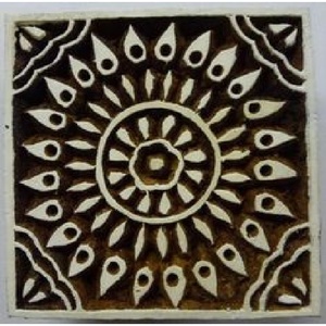 Bloques de madera con impresión de Henna, papel artesanal, sello de tela, bloque de Impresión textil, sellos tallados de madera - Product Image 5