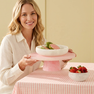 Bol à salade élégant en résine, couleur personnalisée, sculpté, pour fêtes, élégant, durable, écologique, empilable, passe au lave-vaisselle, fait main - Product Image 1