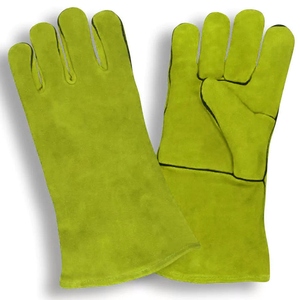Gants de soudure en cuir de vachette de qualité supérieure, résistants aux flammes, pour travaux lourds, lutte contre les incendies, construction, barbecue - Product Image 6