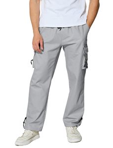 Pantalon cargo homme personnalisé respirant taille mi-haute, multi-poches, style streetwear, jogger, pour l'extérieur - Product Image 2