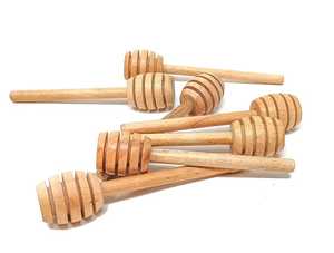 MN EXPORTS Cuillère et bâtonnet à miel classiques en bois faits à la main, écologiques, compatibles lave-vaisselle, pour fêtes, thé, café, petit-déjeuner - Product Image 6