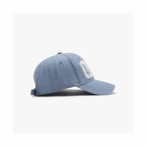 Gorra de Mezclilla Azul Claro Desgastada con Logotipo Lavado en el Panel Frontal, Gorra Casual Unisex de 6 Paneles, Ideal para Primavera y Verano - Product Image 6