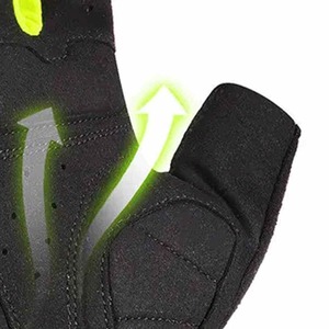 Premium Quality Custom Made Design Breathable Polyester/Cotton/Leather <b>Touchscreen</b> Zipper Closure Unisex Cycling <b>Gloves</b> - Product Image 3