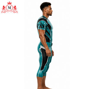 Tenue de football pour homme, vert sarcelle et noir, en polyester respirant, vêtement de sport, taille adulte, détection par aiguille - Product Image 5