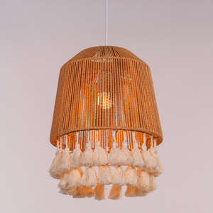 Trending Boho Chic Lámpara colgante de ratán hecha a mano Personalizada Fábrica directa con precio bajo Etiquetado privado vendedor de comercio electrónico - Product Image 3