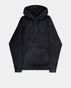 Sudadera con capucha unisex de poliéster/algodón, estilo oversize, transpirable, con efecto lavado a la piedra, cuello redondo y estampado, para invierno 2026, venta al por mayor - Product Image 1