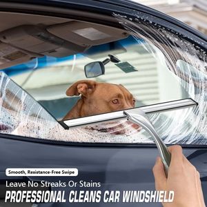 3 Ganci Adesivi in Acciaio Inossidabile, Tergivetro per Doccia, Strumento per la Pulizia di Vetri per Bagno e Finestre Domestiche, per Porte in Vetro - Product Image 2