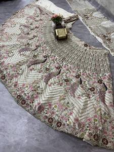 Wholesale Custom Designer Traditional Bridal Wedding Lehenga Choli Embroidered <b>Indian</b> Ethnic Ghagra Crop <b>Top</b> Ready Wear Party - Product Image 4