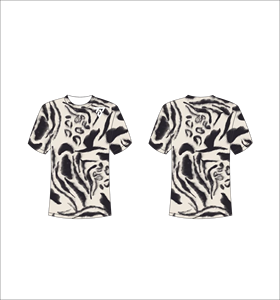Camiseta de Manga Corta para Hombre con Estampado de Puntos, Cuello Redondo, Corte Regular, Informal, Transpirable, de Poliéster Tejido, con Logotipo Estampado en la Parte Delantera - Product Image 4