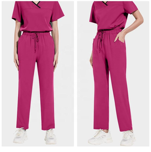 Tenues médicales unisexes pour femmes, uniformes d'hôpital, de dentiste, de médecin et d'infirmière, en jersey et élasthanne, avec détection d'aiguilles, sans coutures, fusionnées - Product Image 3
