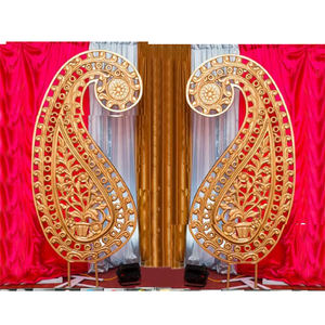 Paneles de Fibra con Diseño Paisley, Paneles de Fibra para Bodas, Paneles Dorados Tallados en Fibra, Oferta de Año Nuevo 2026, Decoración para Eventos en Australia - Product Image 1