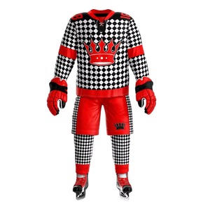 Fournisseur en gros d'uniformes de hockey sur glace, kit de hockey par sublimation de qualité supérieure, fabricant de vêtements de sport avec logo personnalisé brodé OEM - Product Image 1