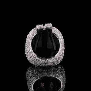 Luxury Sterling Silver Moissanite Bridal <b>Ring</b> Stylish Wedding <b>Promise</b> Jewelry <b>for</b> Women <b>Men</b> - Product Image 2