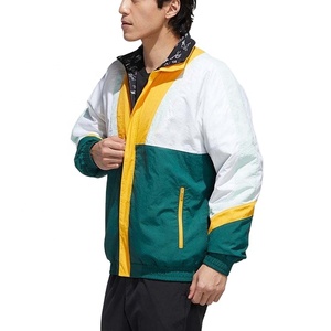 Veste coupe-vent en nylon froissé légère et décontractée sur mesure pour homme, col montant, fermeture éclair, été, imperméable avec capuche - Product Image 6