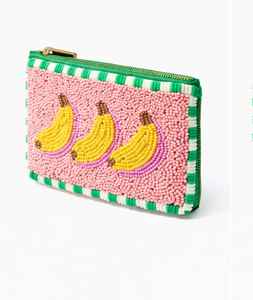 Porte-monnaie banane perlé fait main mignon pour femme, broderie fruit, mini portefeuille, pochette à chaîne, bracelet, haute qualité, cadeau tendance - Product Image 1