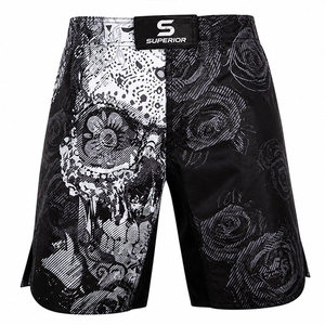 Pantalones Cortos de MMA para Hombre de Alta Calidad, Personalizables, Cintura Elástica Media, Color Sólido, Ecológicos, de Secado Rápido, Transpirables, Ajuste Holgado, OEM - Product Image 1