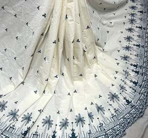 Tissu brodé multi-embroideries de qualité supérieure pour femmes, tissu de créateur, tissu de soirée, textile brodé de luxe, doux - Product Image 1