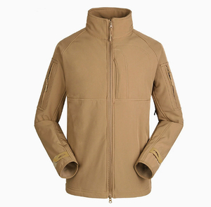 Chaqueta Ligera de Soft Shell para Hombre, Negra, con Cuello Alto y Cierre Frontal, Funcional para Deportes, Viajes y Trabajo - Product Image 3