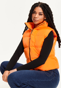 Custom Logo Men Womens Crew Neck Puffer Vest Quilted Sleeveless Button Lightweight Waterproof Eco-Friendly Reversible <b>Plus</b> <b>Size</b> - Product Image 4