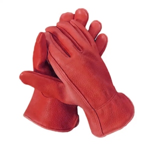 Top Selling Durable Cowhide Grain Leather Safety <b>Gloves</b> Winter Thermal Cold Driving <b>Gloves</b> for Mechanic Industrial Use - Product Image 3