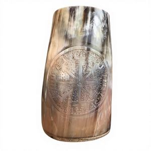 Top vente nouveau Viking écologique 500 ML corne de boeuf tasses verres nautique Barware Vintage Design lave-vaisselle cadeau d'affaires - Product Image 3