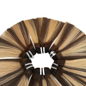 <b>Piano</b> Color Bone Straight Bundle and Lace Hair Bundles Ready to Ship Cheap Human Hair Bundles - Product Image 3