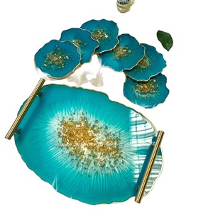 Haute qualité résine époxy plateau résine décoration maison salon pendaison de crémaillère cadeaux résine décoration maison - Product Image 1