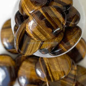 หินจักระตาเสือคริสตัลคริสตัลอัญมณีรักษาธรรมชาติแกะสลักสีเหลืองตามต้องการ - Product Image 5