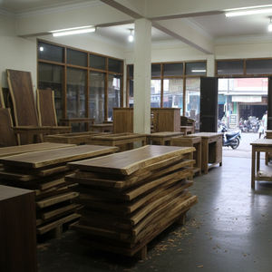 Tabla de Madera de Suar Ecológica, Natural y Duradera, Losa de Madera Maciza con Forma Única y Patrón de Vetas Impresionante, Mesa de Comedor Moderna - Product Image 2