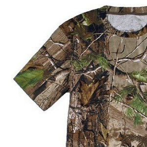 Men's Camouflage Hunting Shirt Short Sleeve Breathable Polyester Spring Outdoor Wear - Product Image 3