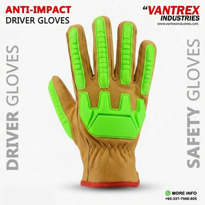 Gants de protection anti-choc pour conducteur, en cuir de chèvre TPR, pour usage quotidien, avec protection maximale et pouce Keystone - Product Image 2