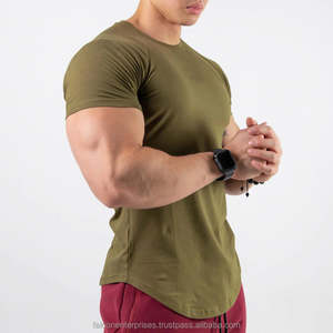 Tee Tops Cross-fit Brand Clothing Gym T-shirt pour hommes, fitness, musculation, t-shirt en coton ajusté - Product Image 4