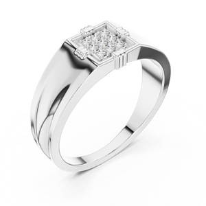 Anillo de oro macizo de 14k para mujer con diamante de corte redondo minimalista de diseño único de Aries Jewel, ideal para regalo, compromiso, aniversario o boda. - Product Image 5