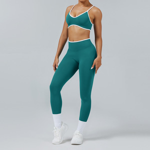2026 New Fashionable Seamless Custom Active Wear Gym 4 Pieces Yoga Sets Fitness Sportswear Workout Sets for Women - Product Image 1