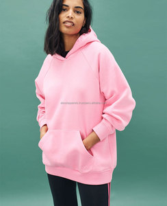 Polo en blanco sudadera para mujer de gran tamaño Casual personalizado liso pulóver mujeres OEM Casual sólido tejido sudaderas con capucha para mujer - Product Image 4