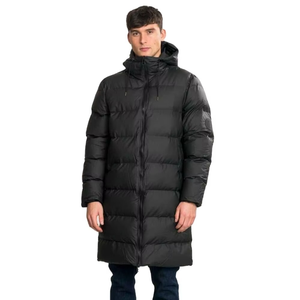 Veste d'hiver légère et chaude, long manteau pour homme, doudoune longue chaude à capuche, doudoune longue entièrement rembourrée - Product Image 1