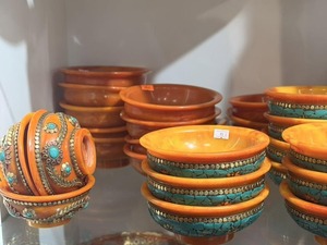 Elegant Nepali <b>Resin</b> <b>Epoxy</b> Fruit and Salad Bowl for Kitchen & <b>Table</b> Decor - Product Image 1