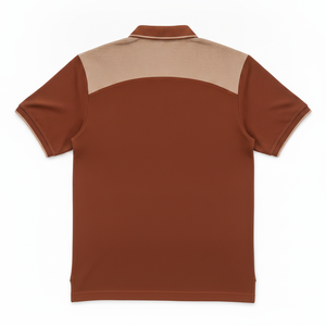 Polo en coton premium pour homme, polo en piqué de coton, manches courtes, design bicolore uni, respirant, coupe décontractée, tricoté. - Product Image 3