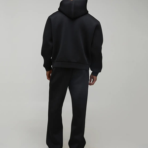 Survêtements surdimensionnés personnalisés avec logo pour hommes, ensemble de survêtements à capuche zippé et pantalon de survêtement amples pour hommes - Product Image 2