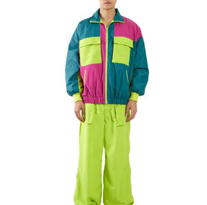 Survêtement en nylon respirant pour hommes, fabriqué sur mesure, avec broderie réfléchissante, coupe-vent, veste de survêtement d'hiver - Product Image 1