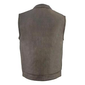 VIBE SEWN Custom <b>Men's</b> <b>Leather</b> <b>Vest</b> High Quality Motorcycle Auto Racing Sportswear Protective Gear Breathable Quick Dry - Product Image 5