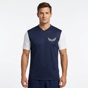 Camiseta de Fútbol para Hombre de Alta Calidad al por Mayor, 100% Poliéster, Transpirable, Manga Corta, Personalizable - Product Image 3