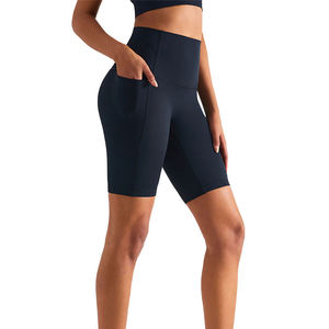Shorts de Yoga de Secado Rápido para Mujer, Cómodos, Antiencogimiento, Transpirables, Elásticos en Cuatro Direcciones, Cintura Alta, Ligeros, con Logotipo Personalizado - Product Image 4