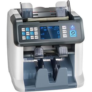 Contabanconote Multivaluta Automatico con Rilevamento Banconote False 2CIS SN UV IR MG DD LED CIS per Banconote di Diverse Denominazioni - Product Image 1