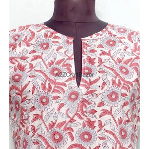 Best Selling Handmade Women's Summer Knee-Length Cotton Long Sleeve Button Loose Fitted Casual <b>Dress</b> for Holiday Resort Outfit - Product Image 3